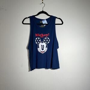 DISNEY Blue Tank Top with Mickey Mouse Size XXL NWT